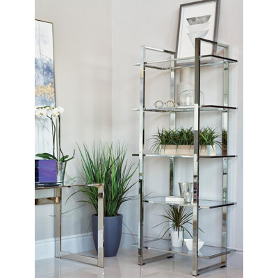 Juleesa 79.5" H x 31.1" W Metal Etagere Bookcase by Wrought Studio