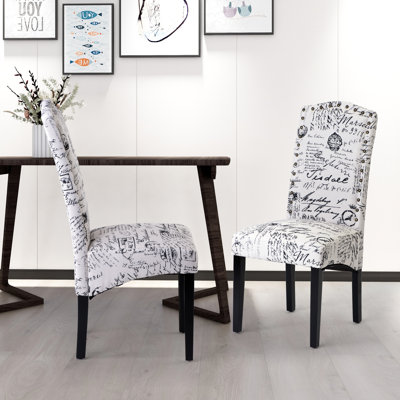 One Allium Way® Linen King Louis Back Arm Chair